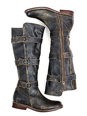 BED/STU Kitty Boots -Black Rustic-